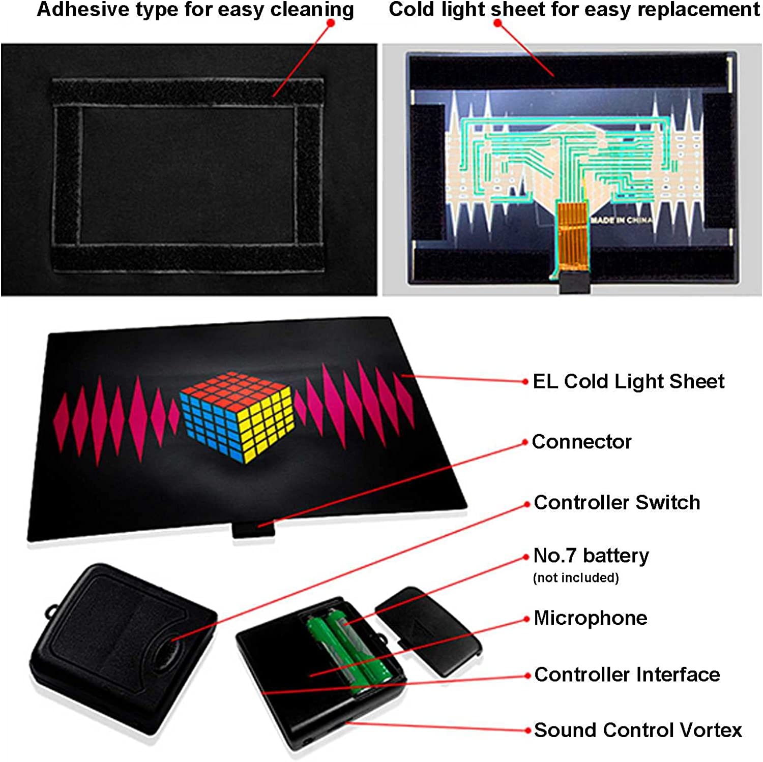 LED Sound Activated T-Shirt Equalizer Novelty Clothing