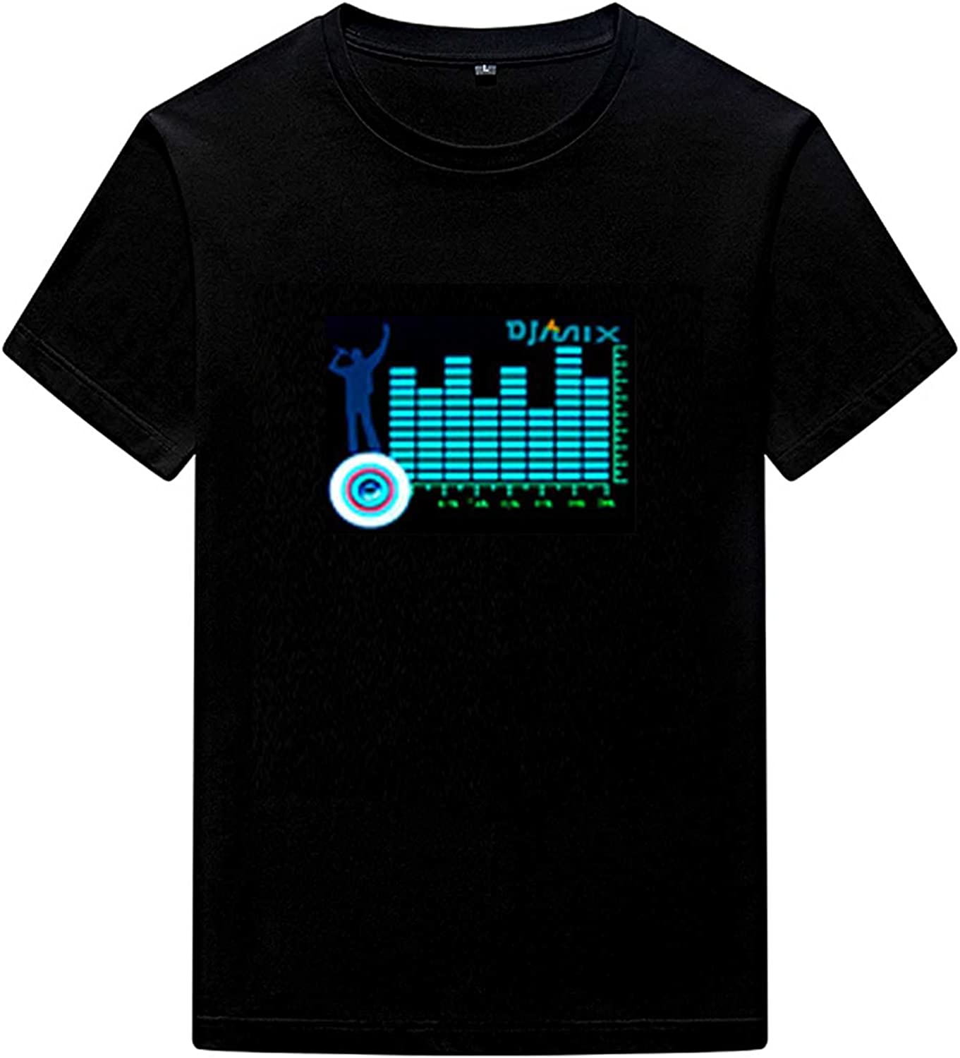LED Sound Activated T-Shirt Equalizer Novelty Clothing